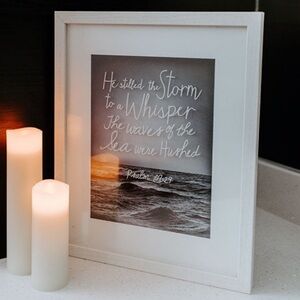 Hobby Lobby Inspirational Scripture Wall Decor- Psalm 107:29
